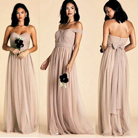 Birdy Grey Convertible Tulle Maxi Dress w/Pleated Bodice - LOTS of Ways to Style - Picture 1 of 8